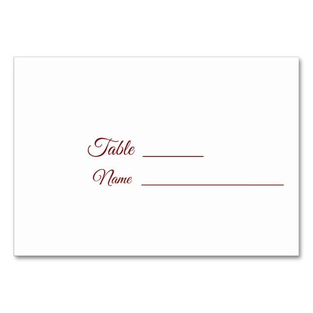 Numeração De Mesa Casamento no inverno brilhante com Bluebonnet (Verso)