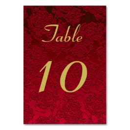 Numeração De Mesa Casamento no inverno de Natal Dourado