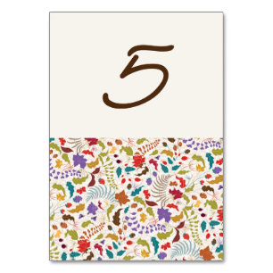 Numeração De Mesa Casamento no Jardim de Flores Exóticas Wild Rose W