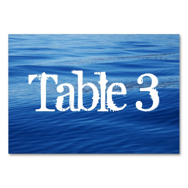 Numeração De Mesa Casamento no Lago Tahoe (Verso)