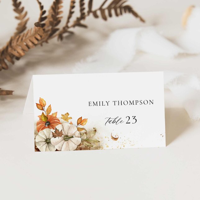 Numeração De Mesa Casamento outono Russo (Fall Rustic Wedding Escort Cards)