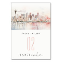 Casamento Paisagem Aquarela em Seattle, Washington