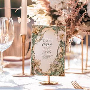 Numeração De Mesa Casamento Peach Cream Bloom