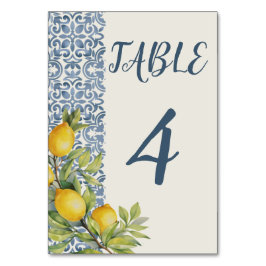 Numeração De Mesa Casamento Pensado Italiano Amalfi