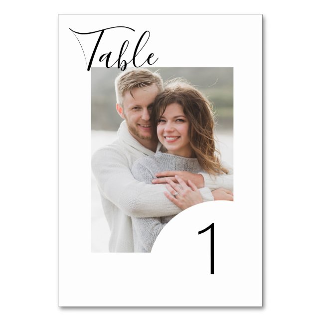 Numeração De Mesa Casamento Personalizado Moderno Minimalista (Frente)