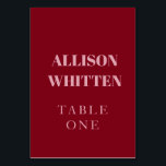 Numeração De Mesa Casamento Personalizado Rosa e Vermelho com Script<br><div class="desc">Guie seus hóspedes em estilo com esses Números de Tabela de Casamento Personalizado de Script Manuscrito Rosa e Vermelho. Projetados com caligrafia romântica em cor-de-rosa suave e vermelho-arrojado, estas mesas elegantes são o toque final perfeito para a sua decoração de recepção. Personalize com seus nomes, iniciais ou data de casamento...</div>