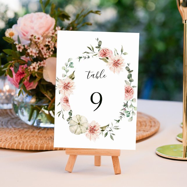 Numeração De Mesa Casamento por Aquarela do Jardim Floral Botânico (Criador carregado)