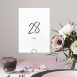 Numeração De Mesa Casamento Preto-Branco Na moda Personalizado Moder<br><div class="desc">Moderno e impressionante - parte de uma coleção</div>
