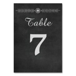 Numeração De Mesa Casamento Preto e Branco
