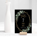 Numeração De Mesa Casamento Preto Simples com Frame Geométrico Doura<br><div class="desc">Este quadro geométrico de ouro verde, simples número preto de mesa de casamento, design, apresenta uma mistura fácil e estilos de coordenação de combinar em preto e branco com delicados elementos verdes, acrescentando uma elogia graciosa à volta de uma simples tipografia sofisticada e um encantador roteiro de caligrafia mínimo. A...</div>