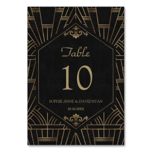 Numeração De Mesa Casamento Real do Excelente Negro Dourado Gatsby