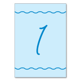 Numeração De Mesa Casamento retroativo por onda azul