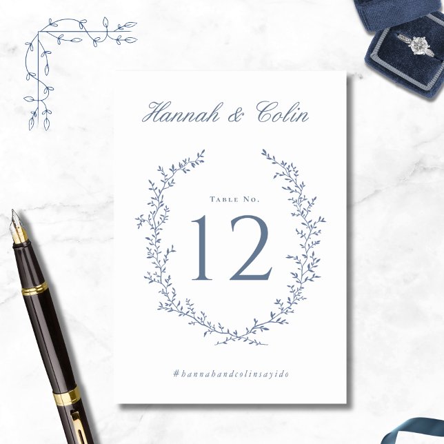 Numeração De Mesa Casamento Romântico de Crest Botânicos (Criador carregado)