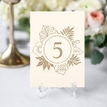 Numeração De Mesa Casamento Romântico em Verde Tropical<br><div class="desc">Capturar a essência do paraíso e infundir seu dia especial com a beleza exuberante do verde tropical. Quer você esteja casando na sua cidade natal ou dizendo "Eu faço" contra o pano de fundo de um paraíso tropical distante, nossa coleção de casamento combina elegância e minimalismo sem problemas para dar...</div>