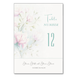 Numeração De Mesa Casamento Rosa Magnolia