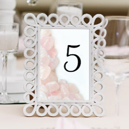 Numeração De Mesa Casamento Rosa Rosa Rosa Quartz