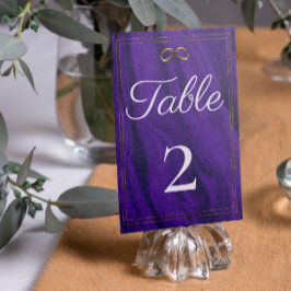 Numeração De Mesa Casamento Roxo Da Seda
