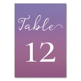 Numeração De Mesa Casamento roxo roxo de montanhas de neve