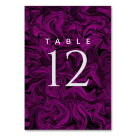 Numeração De Mesa Casamento Roxo Simples