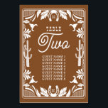 Numeração De Mesa Casamento Russo De Cowboy Do País Ocidental<br><div class="desc">Um design moderno estilo de vaqueiro ocidental, com elementos desenhados à mão de um crânio de vaca, ferraduras, ornamentos florais e de cacto. Design de casamento floral castanho e branco, com flores, cacto, crânio de vaca e ferraduras desenhadas à mão. Esta moderna design de casamento do país ocidental é ideal...</div>