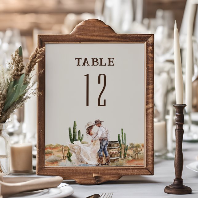 Numeração De Mesa Casamento Rustic Western Ranch (Criador carregado)