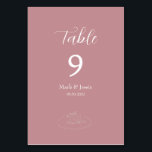 Numeração De Mesa Casamento Simples Rosa e Branco<br><div class="desc">Feita para você!</div>