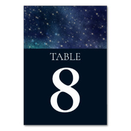 Numeração De Mesa Casamento sob o céu estrelado