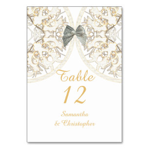 Numeração De Mesa Casamento tema damasco de vintagem de formigas de