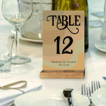 Numeração De Mesa Casamento Terrestre Retro Swirls<br><div class="desc">Torne fácil para seus convidados encontrar suas mesas com estas placas de números de tabela de retro divertidas. A design apresenta um fundo de estilos giratórios em cores de tons de terra neutros, incluindo bronzeado, esticado e verde-sábio. A inscrição é feita em um bloco de rico com pinceladas e espirais...</div>