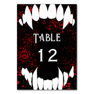 Numeração De Mesa Casamento Vampiro Vampiro de Sangue Gótico Vitoria