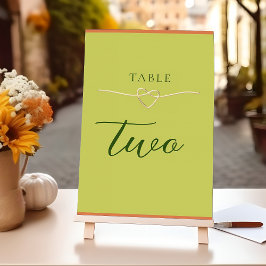 Numeração De Mesa Casamento Verde Cítrico