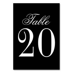 Numeração De Mesa Casamento vintage elegante