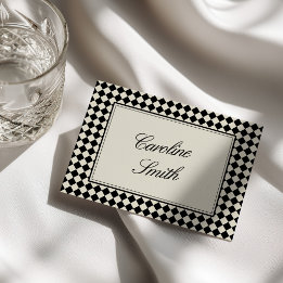 Numeração De Mesa Casamento Xadrez Diamante Retro Dinheiro Antigo
