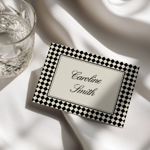Numeração De Mesa Casamento Xadrez Diamante Retro Dinheiro Antigo