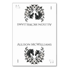 Numeração De Mesa Cascas e flores