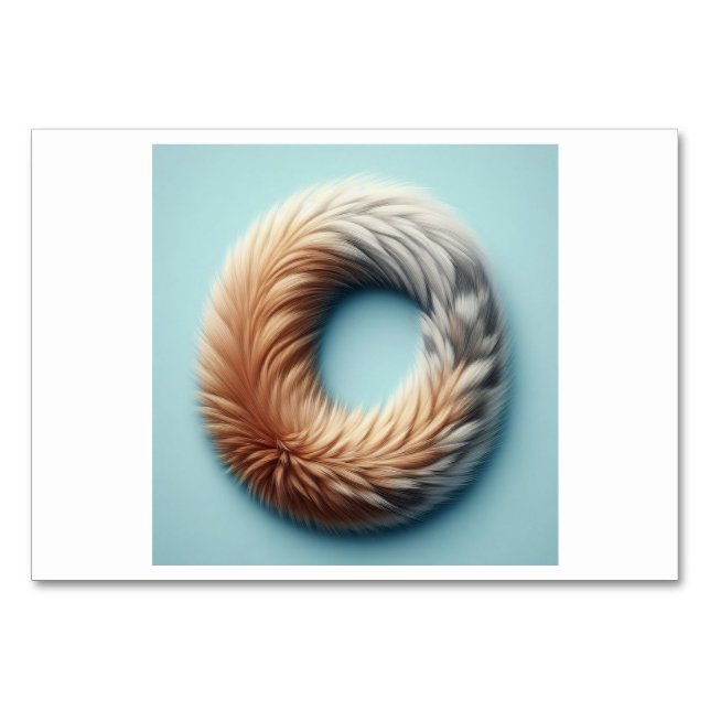 Numeração De Mesa Cauda (尾 / wěi) - Placas Flash chinesas (Frente)