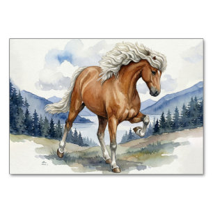 Numeração De Mesa Cavalo Islandês Edda Silver bay nas Montanhas S