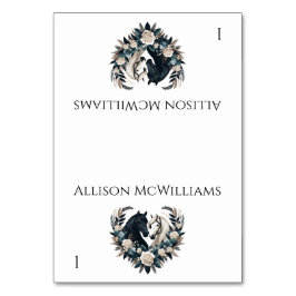 Numeração De Mesa Cavalos de Casamento no Amor-