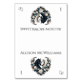 Numeração De Mesa Cavalos de Casamento no Amor- Vegetariano