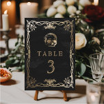 Numeração De Mesa Caveira de Casamento Gótico<br><div class="desc">Caveira de Casamento Gótico</div>