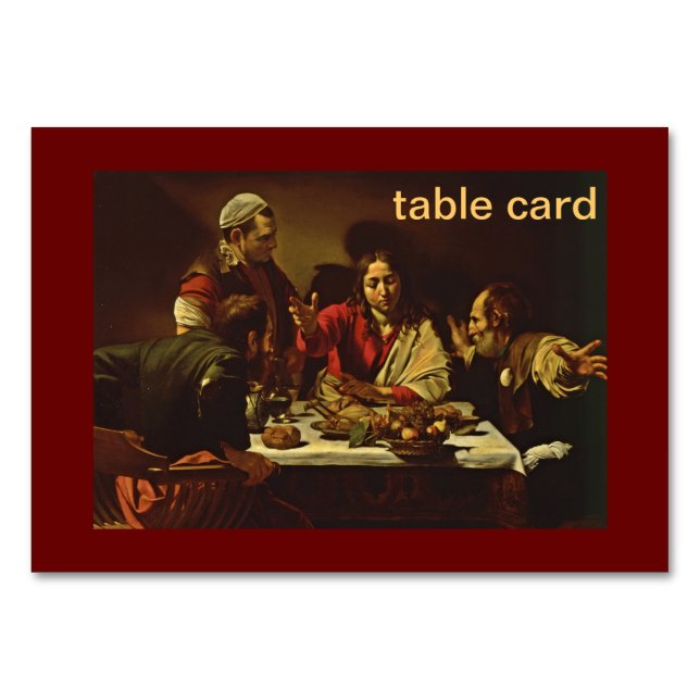 Numeração De Mesa Ceia em Emaus com Amigos (Frente)