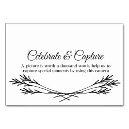 Numeração De Mesa Celebrar e Capturar Placas