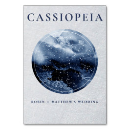 Numeração De Mesa Celestial, Qualquer Constelação Azul e Prata