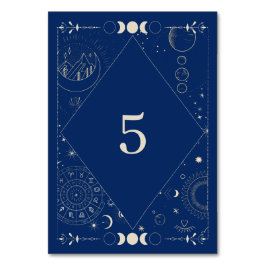 Numeração De Mesa Celestial sun moon cosmic ethereal wedding 