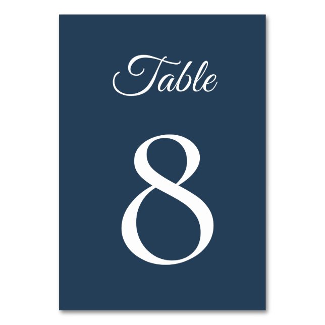 Numeração De Mesa Celestial Winter Midnight Sparkle Weds (Frente)