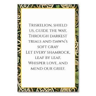 Numeração De Mesa Celtic Bloom