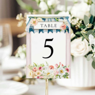 Numeração De Mesa Chá de Noiva Jardim de Flores