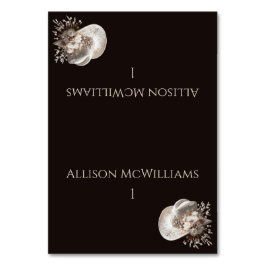 Numeração De Mesa Chapéu branco com flores