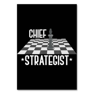 Numeração De Mesa Chefe de Xadrez Estratégico Eu Sempre Ganho Este