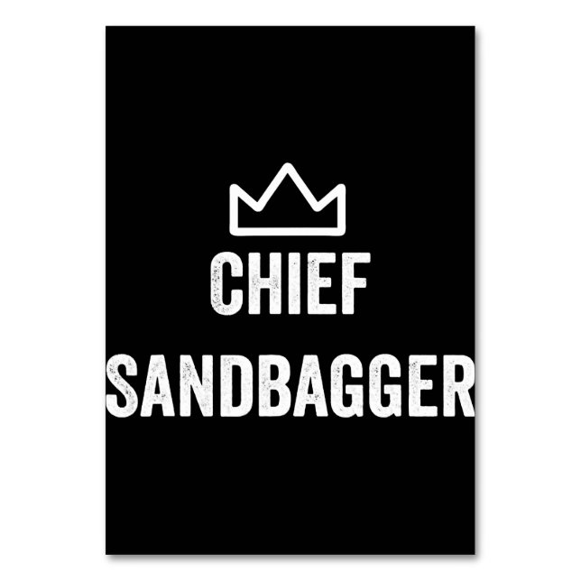 Numeração De Mesa Chefe Sandbagger Golf Meme Bjj Chess Sandbag (Frente)